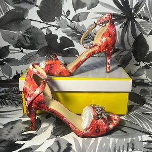 Liz Claiborne LC Heidy Print high heels, size 6 medium!